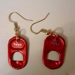 Can tab earrings